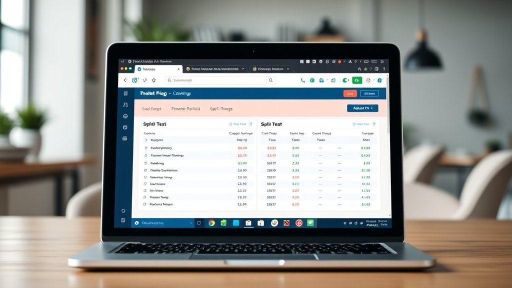 ab testing landing page miniature